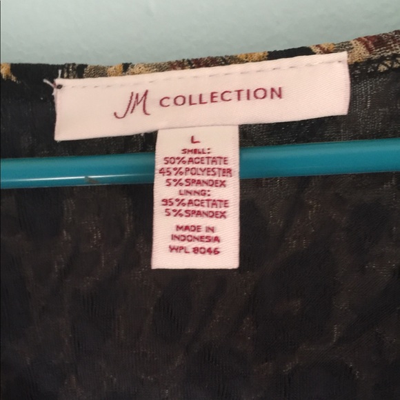 JM Collection Patterned Top - Picture 3 of 4